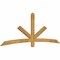 Ekena Millwork Alberta Rough Sawn Timber Gable Bracket, Western Red Cedar, 96"W x 36"H x 2"D x 4"F, 9/12 Pitch GBW096X36X0204ALB00RWR - alternate 5